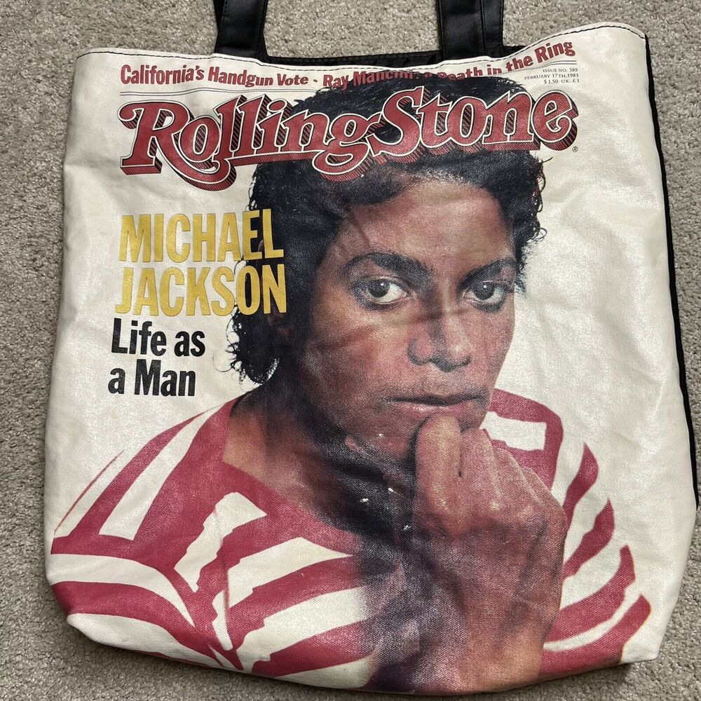 Vintage Rolling Stone Michael Jackson "Life As A Man" Cover Tote Bag Pop Rock